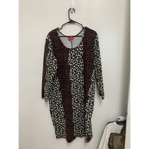 Deadly Dames Leopard Hotrod Honey Dress Size 4X - Picture 1 of 4